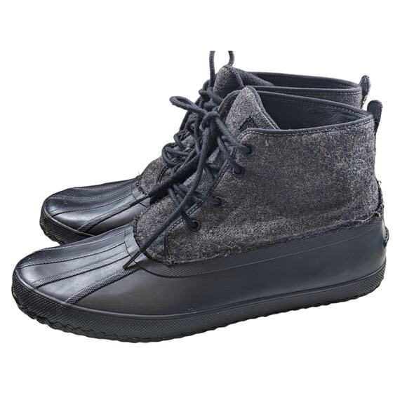 Sperry Top Sider Duck Boots Men 13M Waterproof Rubber Rugged Lace Up Snow Winter - Picture 9 of 15